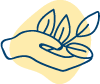 de icon hand plant filled png